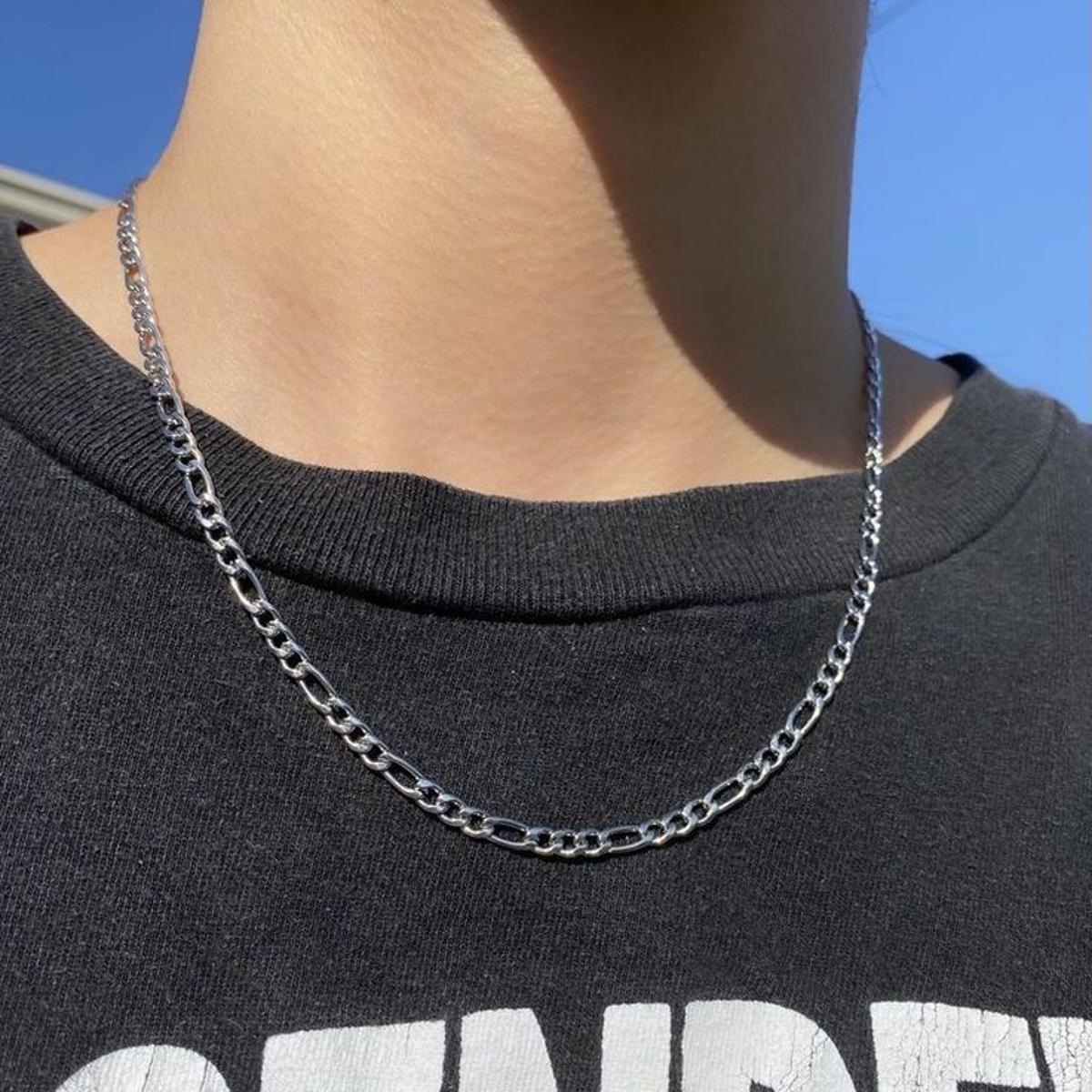 Silver Cubain Chain Sterling Pieces New Style Men Original Chain Hight Quality For Man-Boys