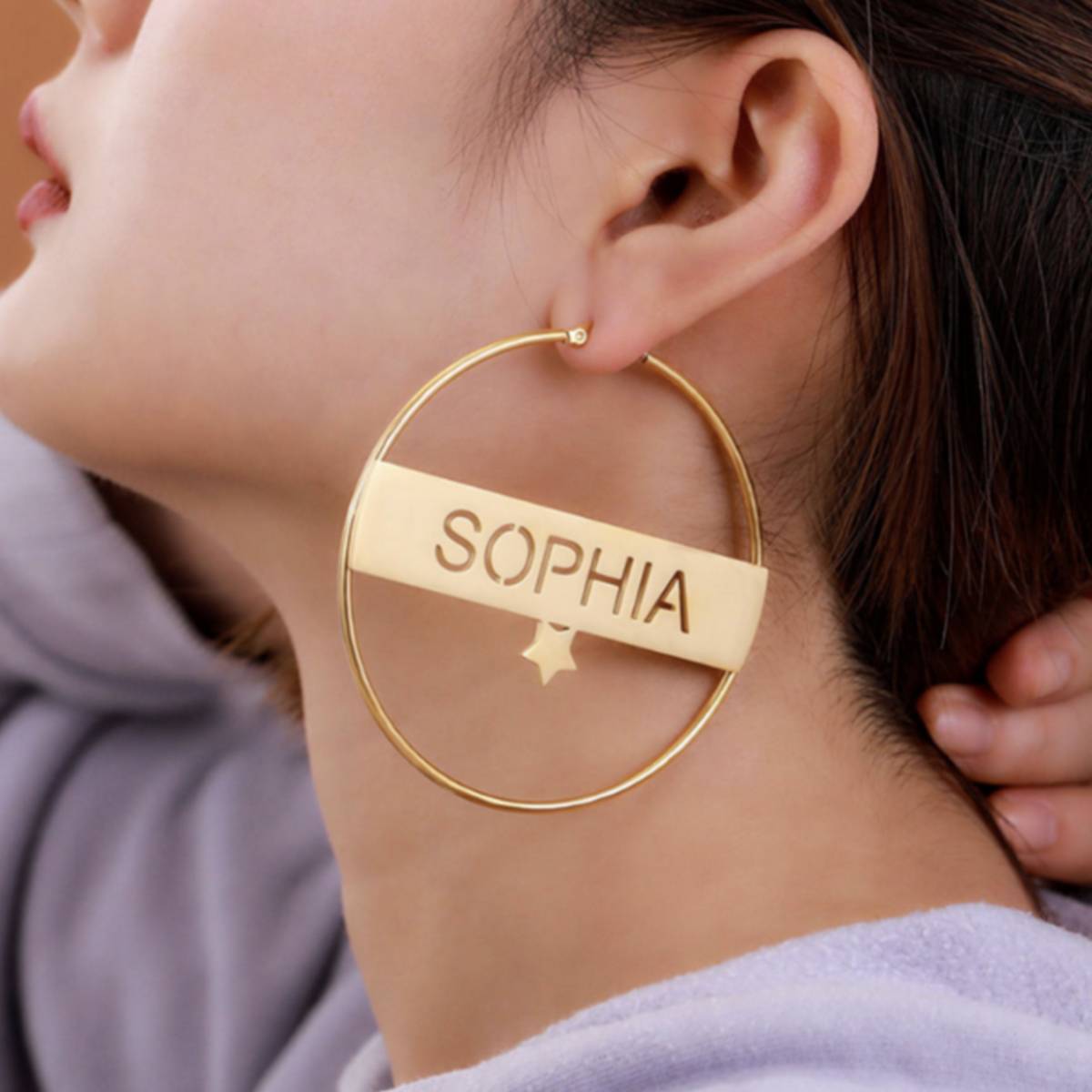 Custom Name Earring, Earrings, Name Earring For Girls, Fully Customized