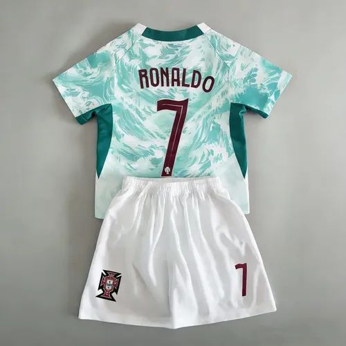 ronaldo portugal Away 2026 Wc football kit for kid 5 to 13 year