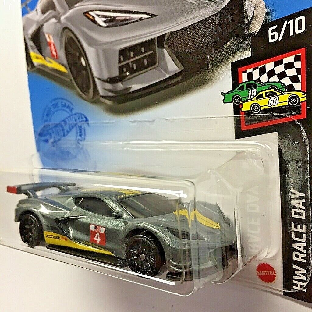 Hot Wheels Corvette C8.R Grise – Série Race Day 2021, Boîte Non Ouverte