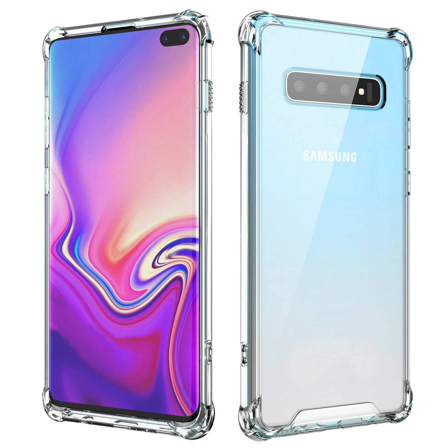 Samsung Galaxy S10 Plus Anti Shock See Through Mobile Back Cover