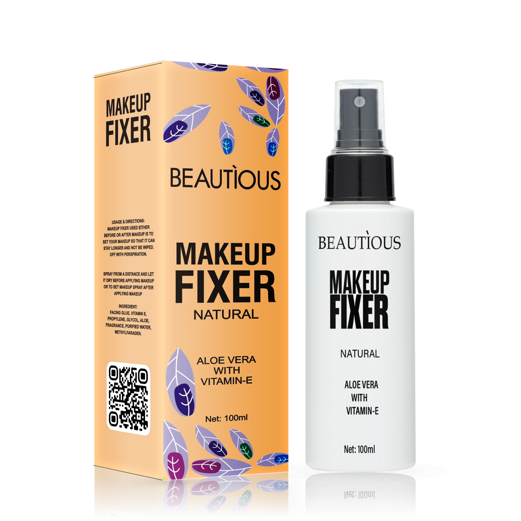Beautious Deal of 04 Makeup Fixer + Makeup Base Primer + Foundation + Waterproof Concealer
