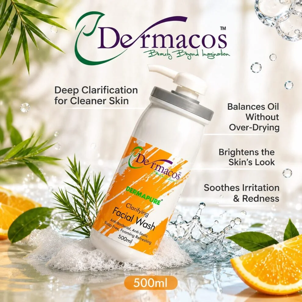 Dermacos Clarifying Facial Wash () | Facial Cleansing Care | 500ml