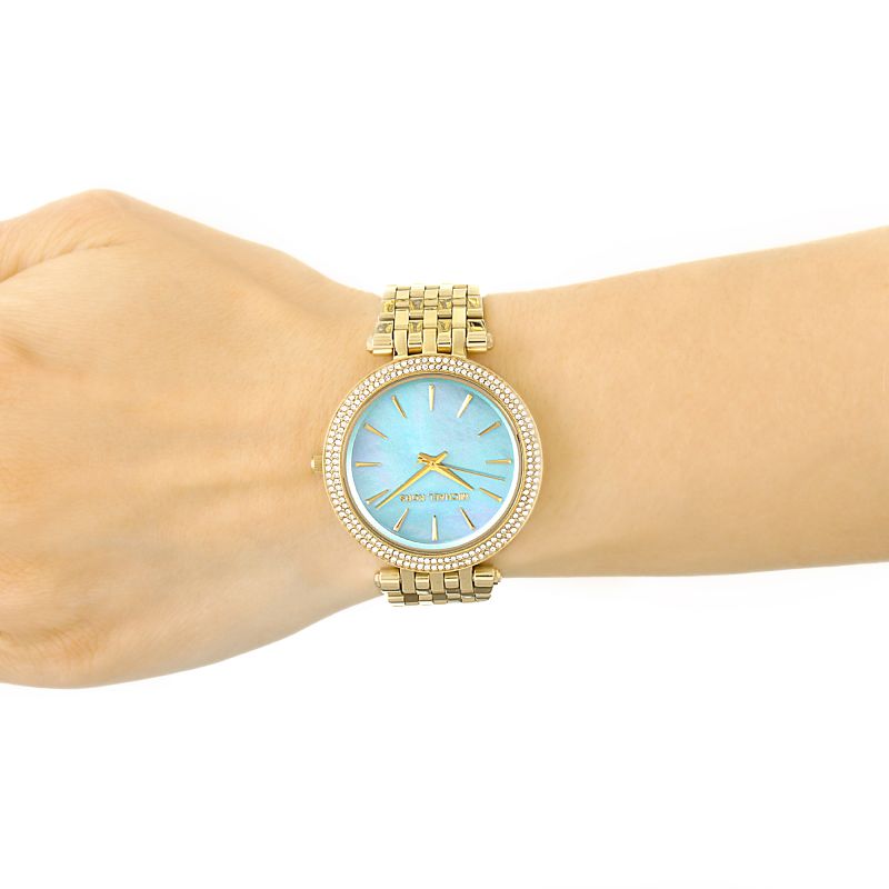 Michael Kors Darci Blue Green Mother of Pearl Dial Rose Gold  display picture 1