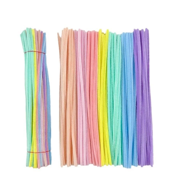 Pastel Colors Pipe Cleaner velvet Sticks
