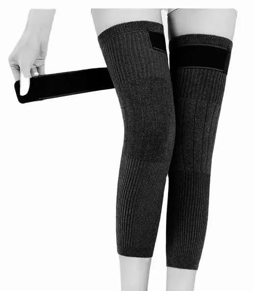 Winter Thicken Leg Warmer| Warm Wool Knee High Winter For Men & Women High Quality Fleece Inside - Leg Warmer Warm Knee Brace Pad