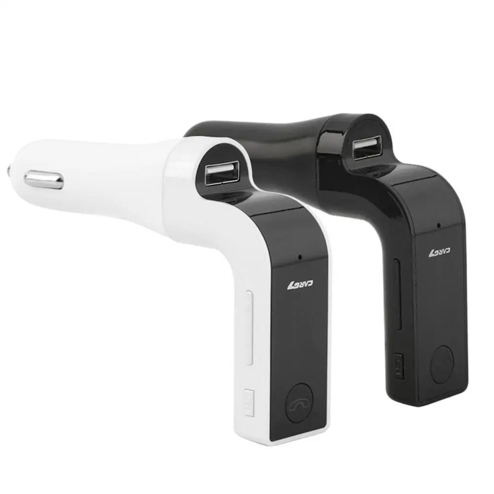 G7 Bluetooth Handsfree LED Display Car Kit FM Transmitter Cigarette Lighter Type Radio MP3 Player, USB Car Accessories