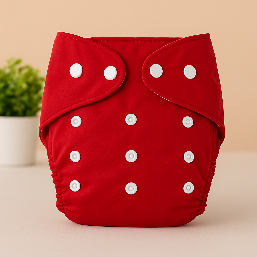 Pack of 2 Washable Baby Cloth Diapers | Adjustable Reusable Nappy with Snap Buttons | Eco-Friendly & Soft for Infants