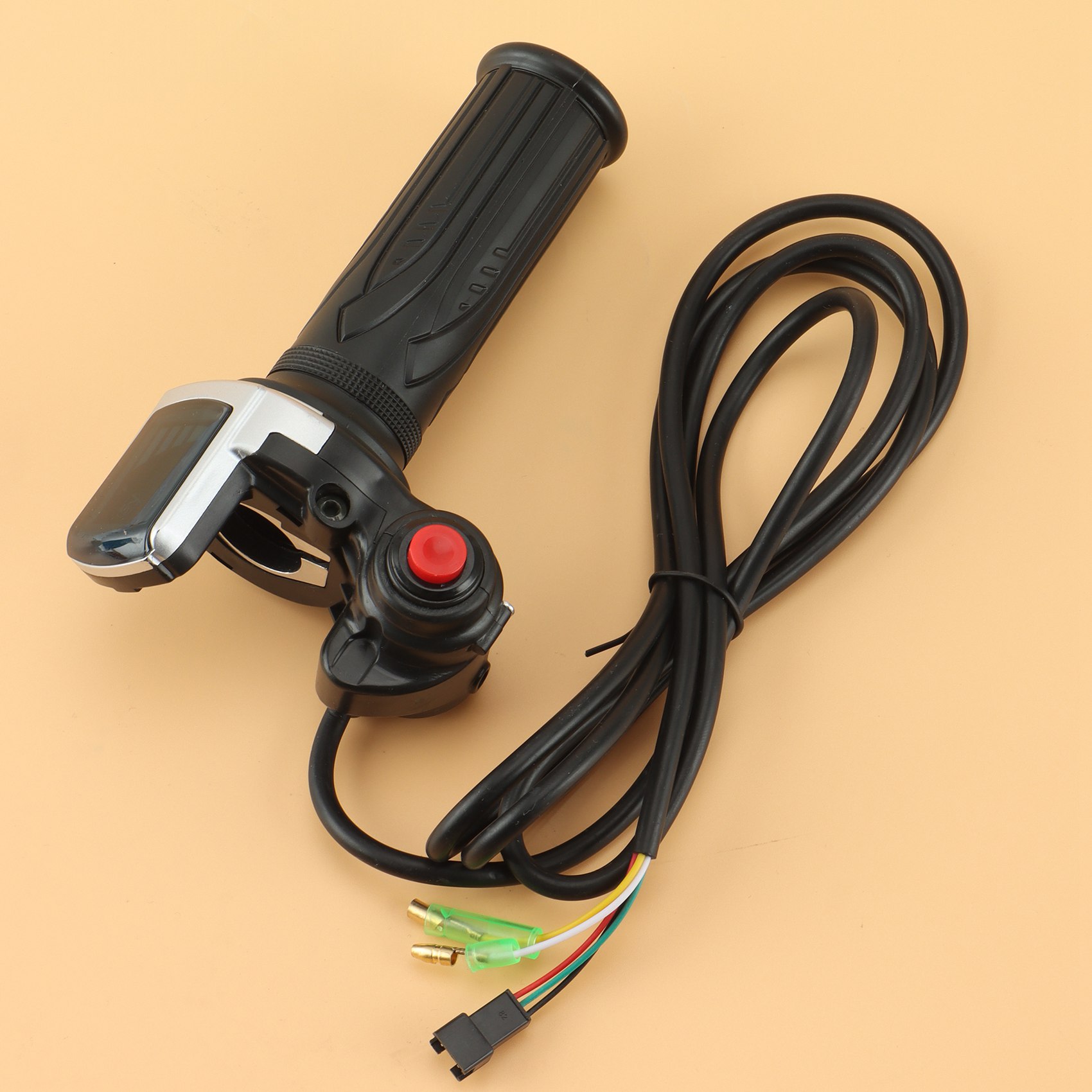 36V 48V Electric Bicycle Scooter Speed Throttle Grip Lcd Display With Switch Ebike Twist Throttle Accelerator Handlebar Grip