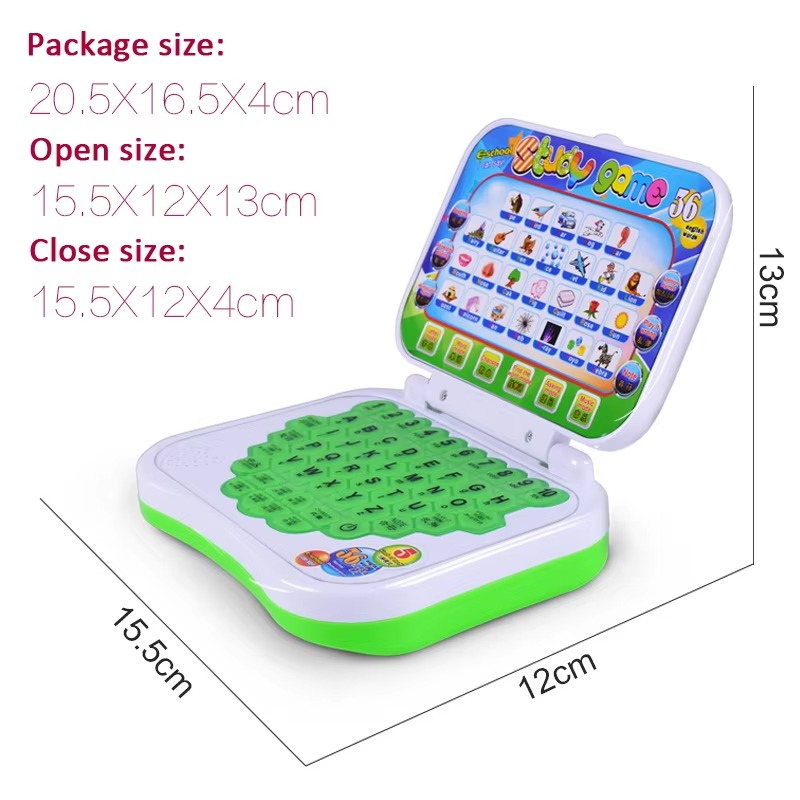 Children’s Gift Cartoon Fold English Alphabet Language Learning Machine Baby Tablet Educational Toy
