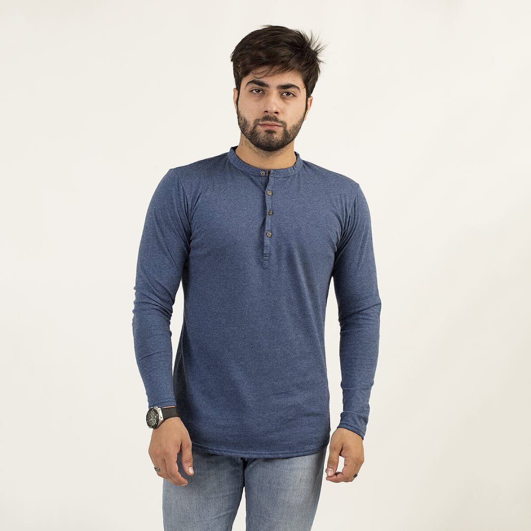 Ruku Garments Kurti Style Men Full Sleeve Tshirt
