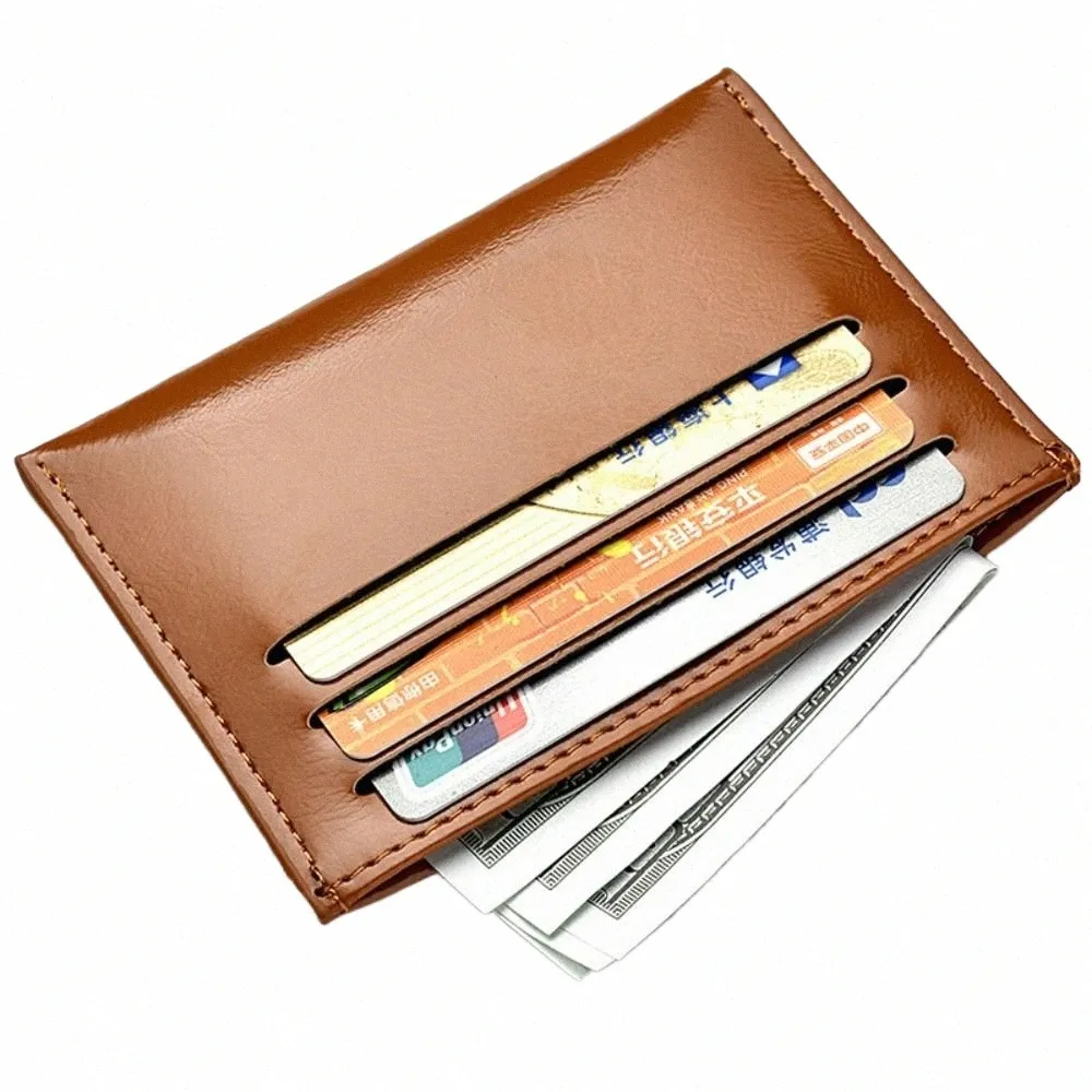 Men's Ultra-slim PU Leather Short Wallet with Multi-card Pockets, Coin Purse, and ID Card Holder ATM Cards Holder Wallet - Best Quality Card Holder Space Saving Wallets