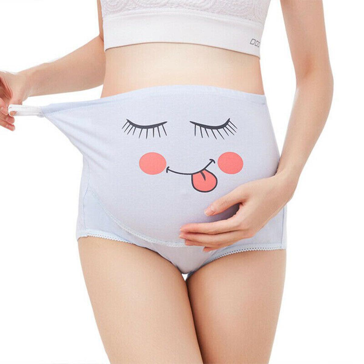 3pcs High-waisted Belly Lift Cotton Underwear For Pregnant Women During  Pregnancy