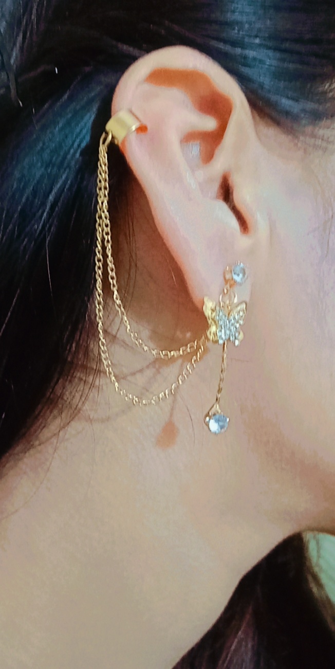 【70OFF!】 9pcs Ear Clips Set U Shape Non Piercing Alloy Golden For