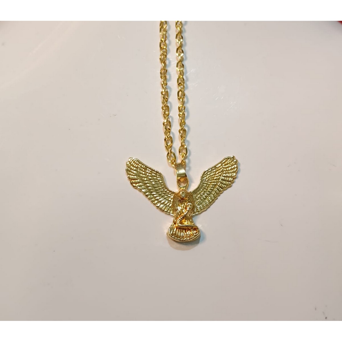 Golden Alloy Chain with Eagle Locket/Necklace/Pendants specially gift for Girls/women/Boys/men