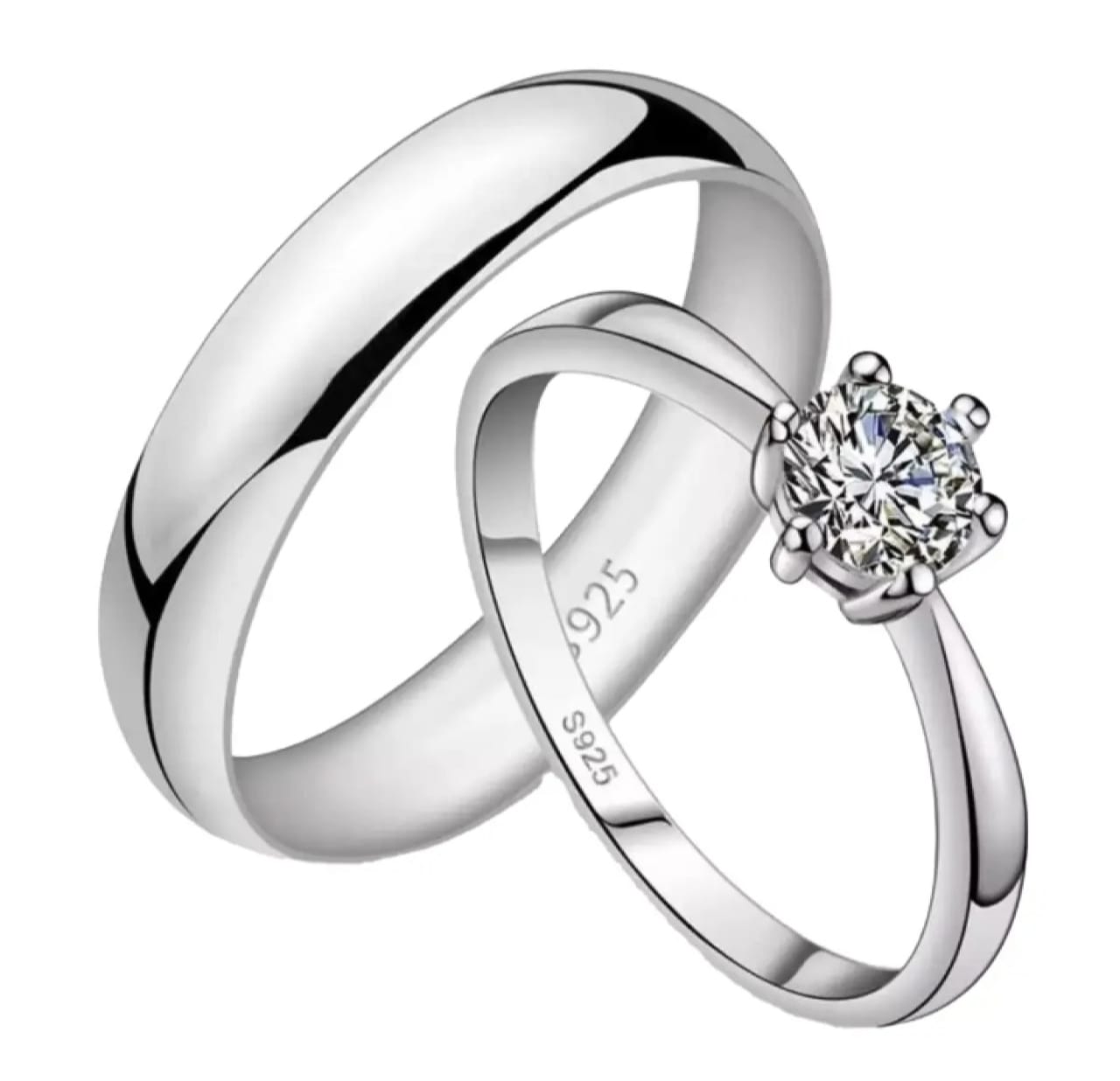 Top Brand Stylish Couple Ring Zircon Dimond Ring For Men Women