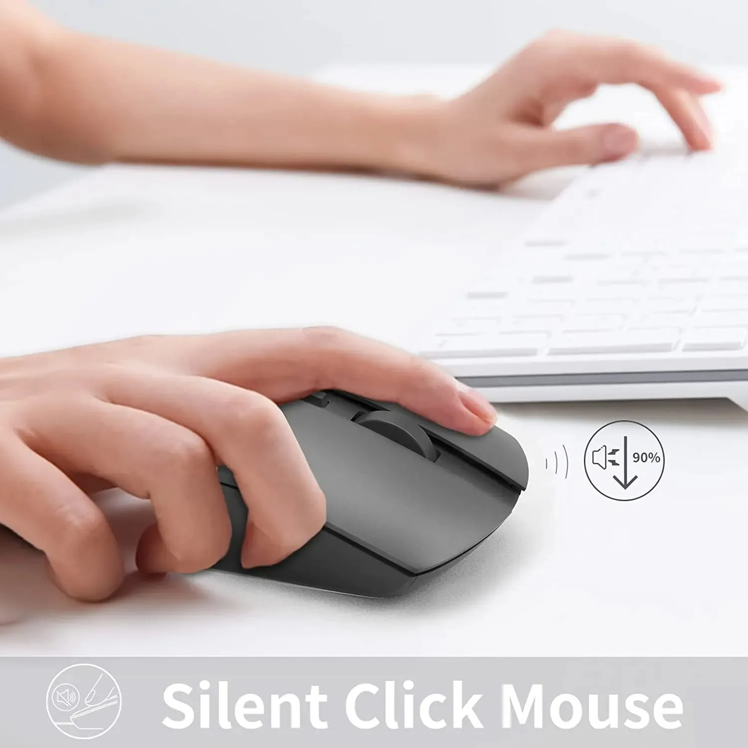 RAPOO M350 Silent Wireless Optical Mouse Black Bluetooth and 2.4G Dual Mode Connectivity Multi Devices 2400Dpi Adjustable 10 91e7654db3f18d1ae34e8a64c4ba6ec5
