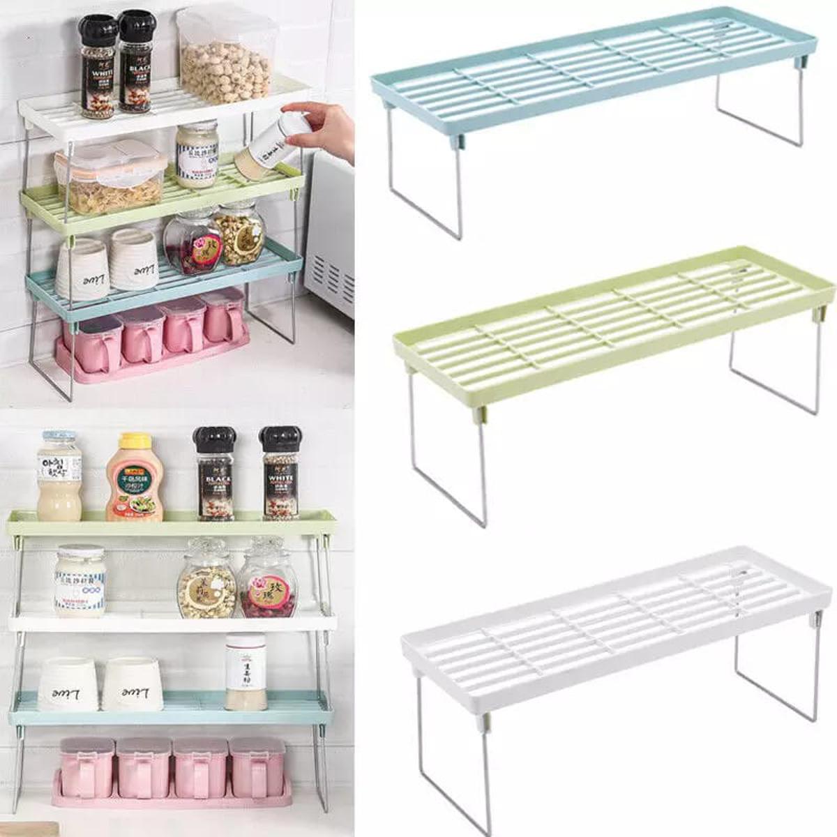 Kitchen Racks Spice Storage Floor Rack Plastic Ended Hanger