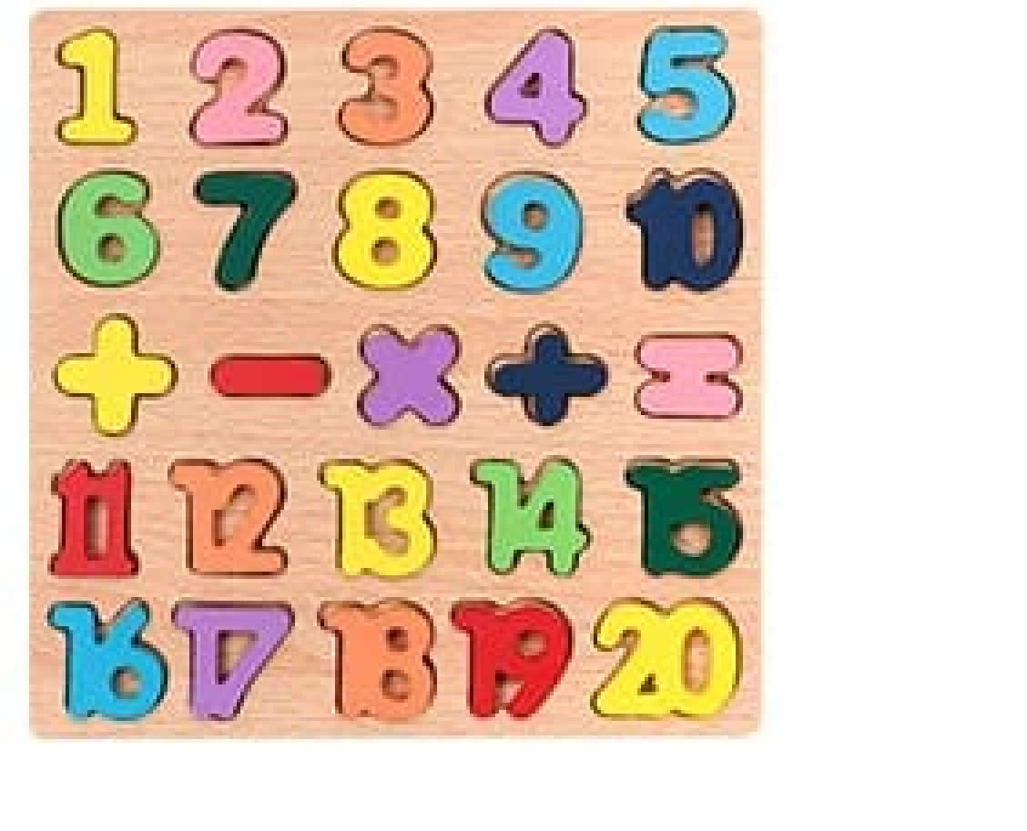 Colorful Numbers Wooden Puzzles for Children Wooden toys games Helps Autism Autistic Learning