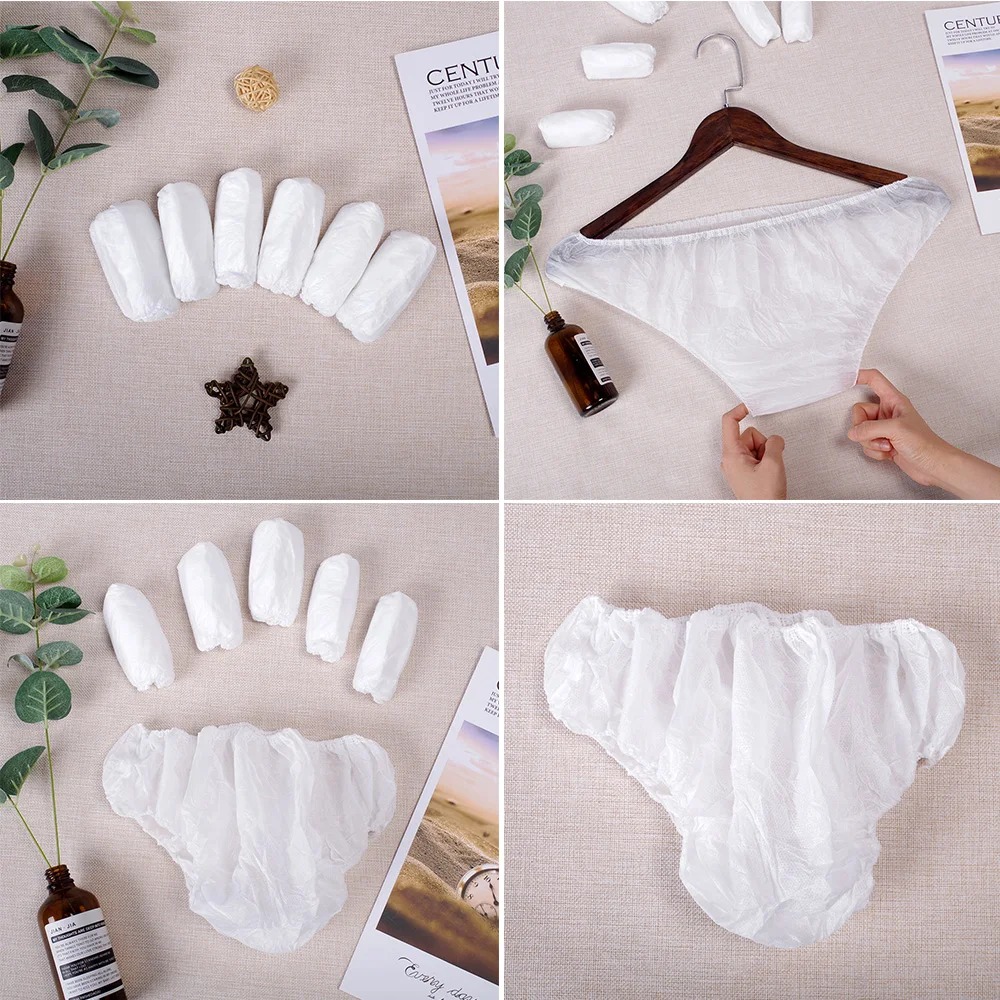 Pack of 6 Disposable Panties for Women – Non-Woven Underwear, Comfortable, Ideal for Travel and Postpartum Use