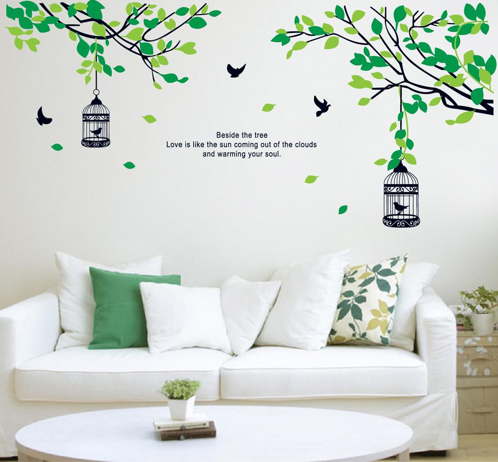 Green Large Colorful Wall Sticker   Wall Decal  Home Decor   Wall 