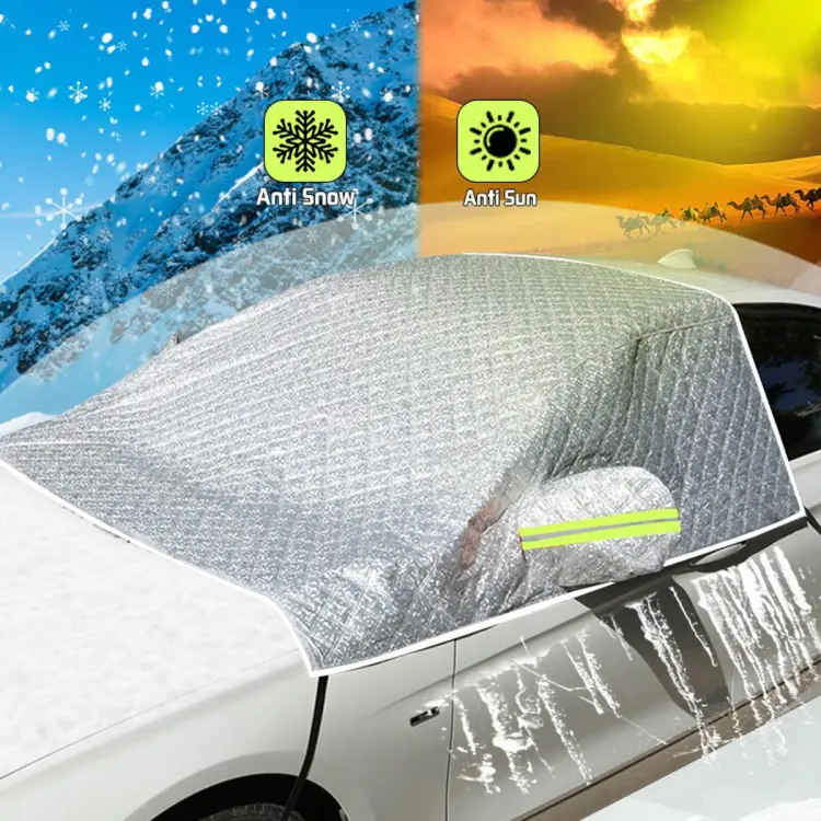 Car Snow Cover Car Cover Windshield Sunshade Winter Waterproof Anti Ice  Frost Auto Protector Winter Automobiles Exterior Cover