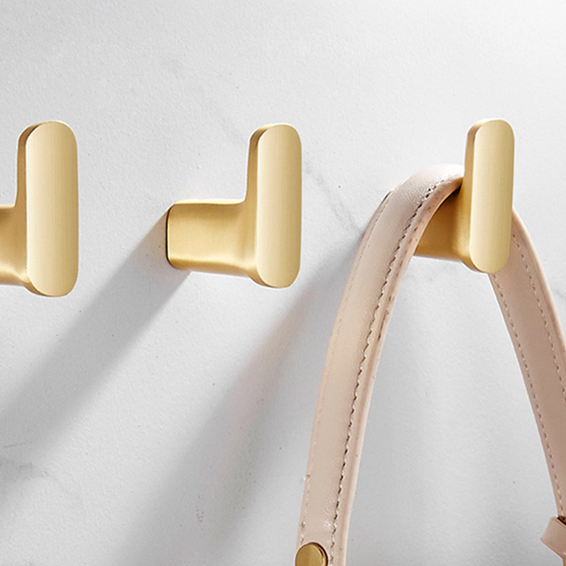 Antique Bathrobe Hook Brass Kitchen Storage Bathroom Door Wall