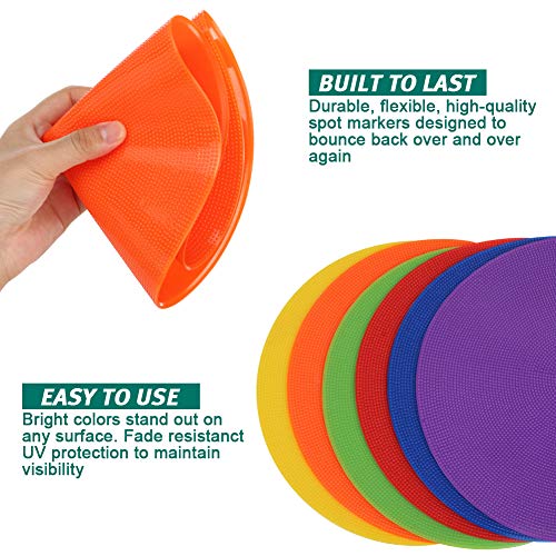 Football Training Marking 12 Pcs Football Training Cones Hockey road safety goal keeper shin space marking