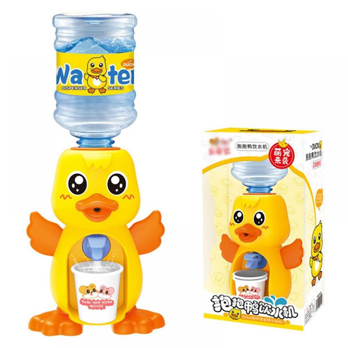 Little Cute Mini Pretend Play Kids Water Dispenser In Cute Duck Shape