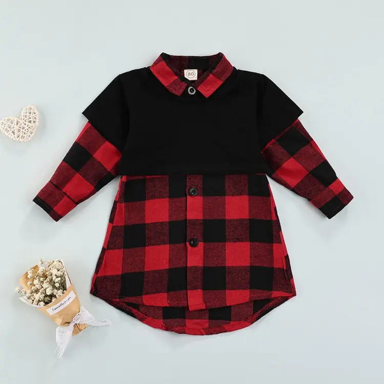 Toddler plaid best sale shirt dress