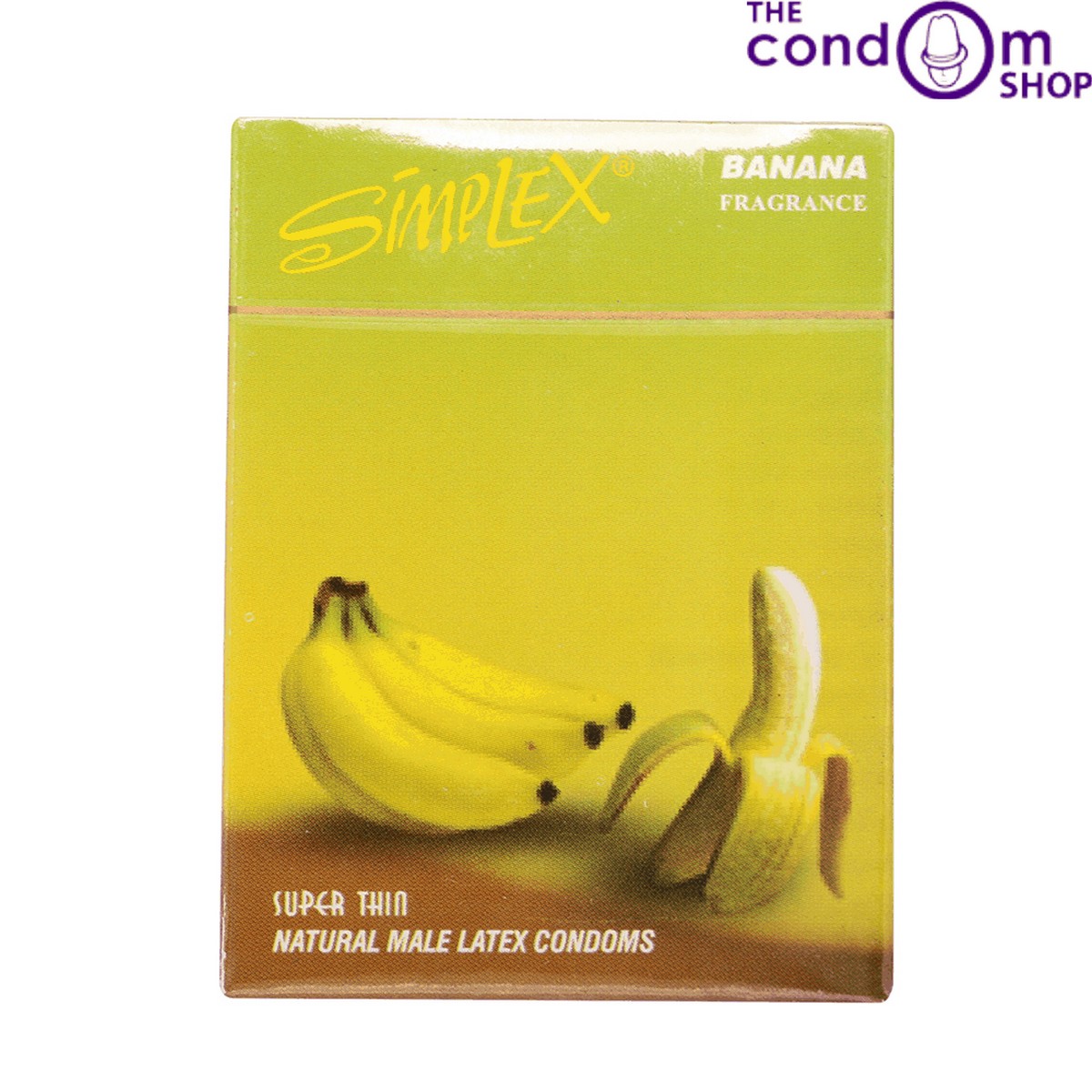 Simplex Flavored Condom Banana – 3 Pieces (super Thin Condoms)