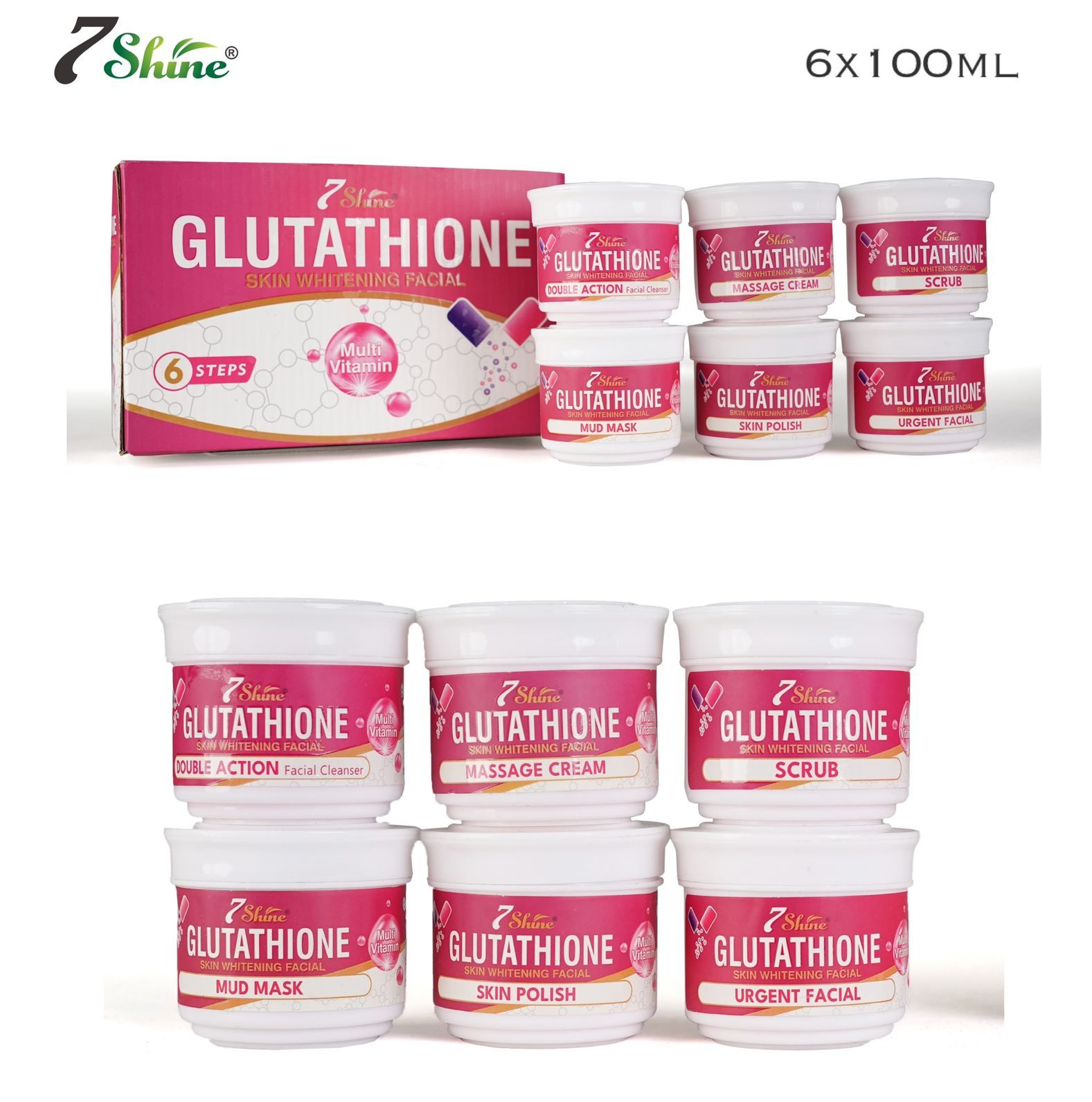 best glutathione facial kit RHINEO HERBALS Glutathione Facial Kit For Glowing Brightening & Blemish  Skin main image 1