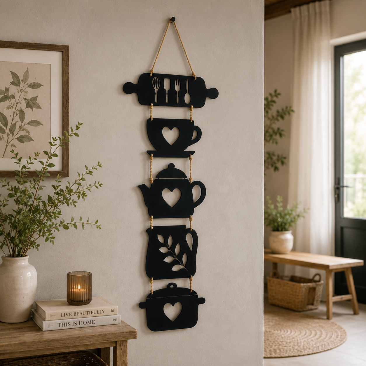 Zii Traders 3D New Unique Design Kitchen Wooden Wall Art From Laser Cutting I Wall Art I Wall Art For Kitchen I Kitchen I Kitchen Accessories I Kitchen Gadgets I Kitchen OrganizersI Kitchen Decoration Items| kitchen decoration | kitchen art | kitchen tool