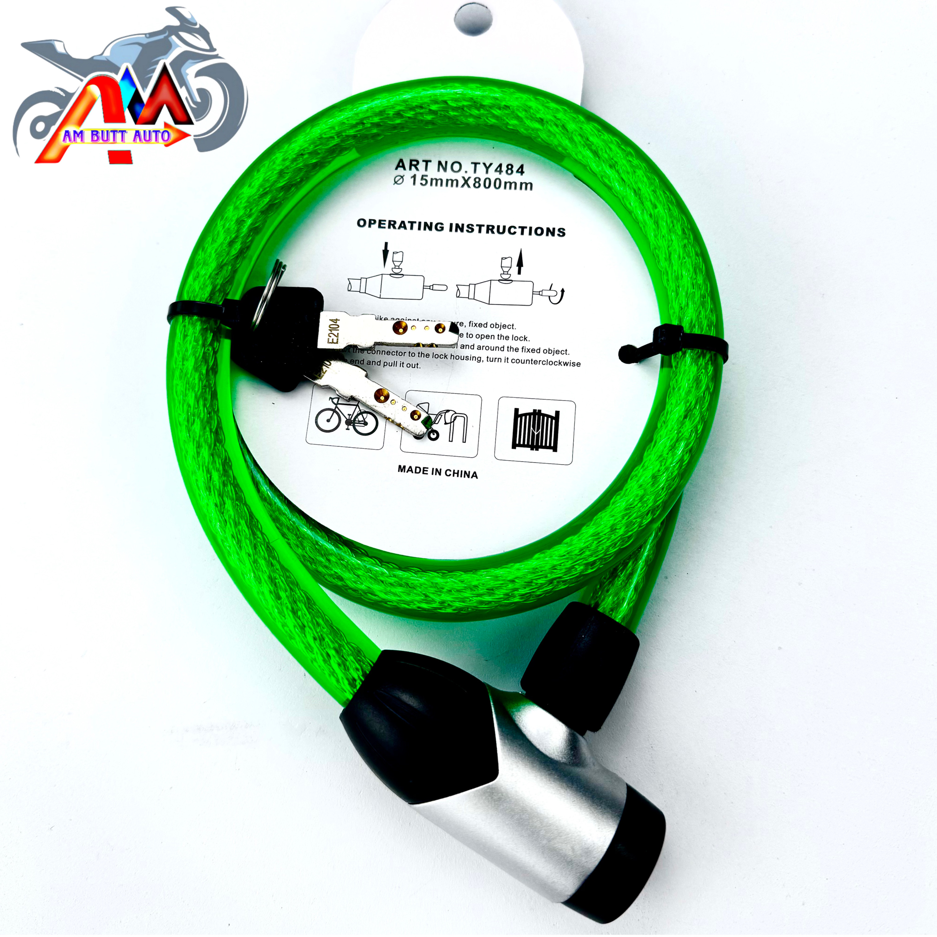 Cable Lock For Bike Heavy Duty safety lock for Motorcycle/Bicycle Steel wire computer key imported Lock