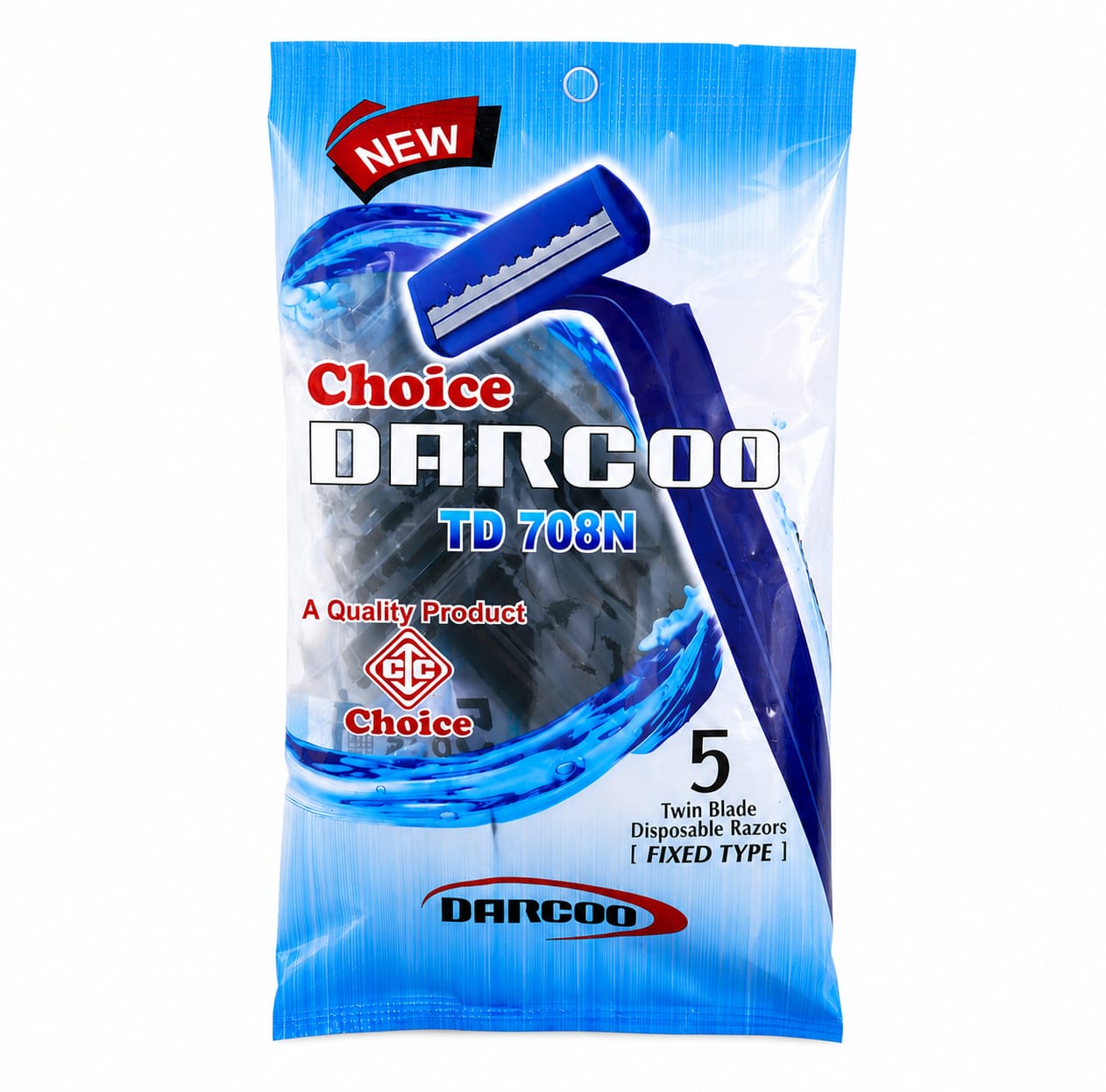 Darcoo Disposable Razor for Men - Twin Blade Shaving Razor - Smooth Shave - Facial and Body Hair Removal - Skin Friendly
