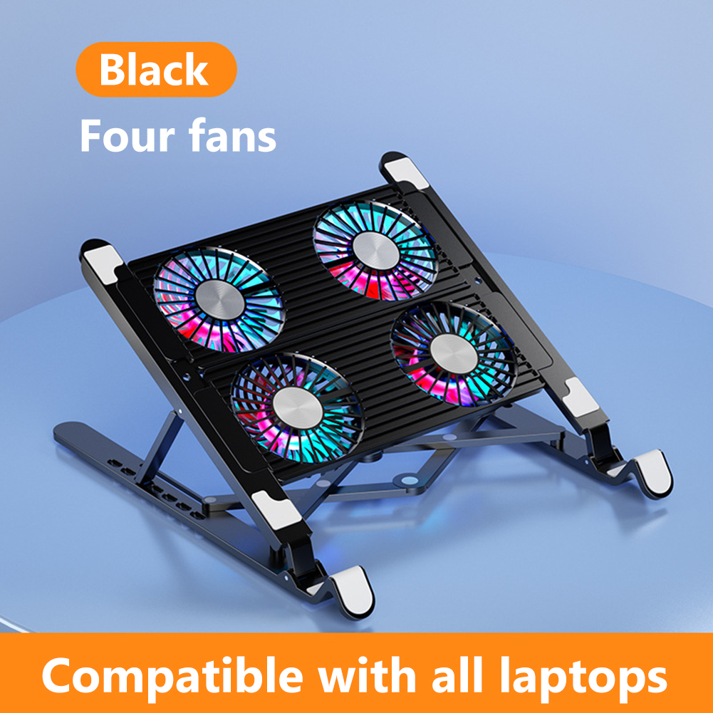 New Laptop Cooler Base Stand Foldable Laptop Cooling Pad Portable 