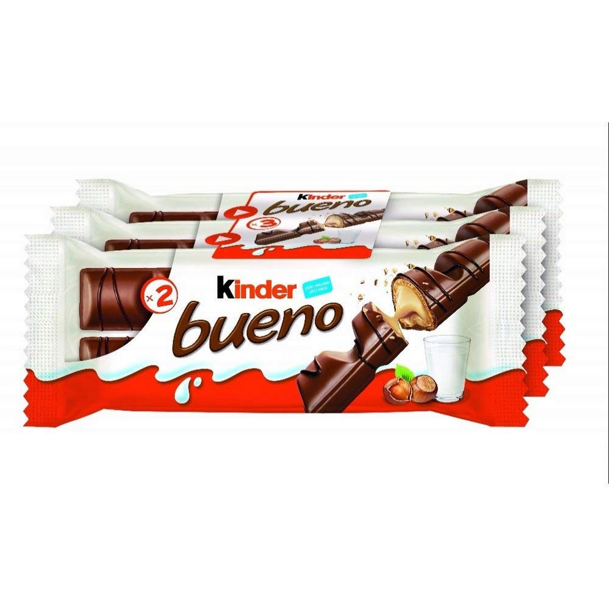 Kinder Bueno Chocolate Bar 43gm (pack Of 3)