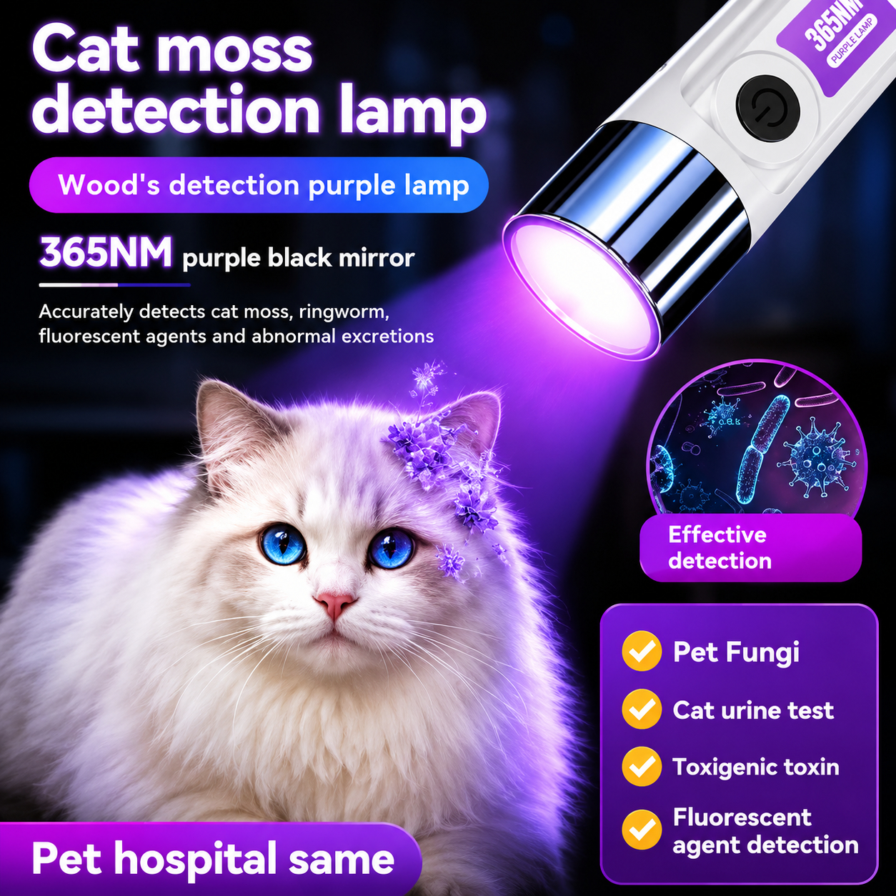 Handheld LED Money Detector | Currency Detector Ultra Violet Torch | Fake Note Checker | Portable UV Counterfeit Detection Light