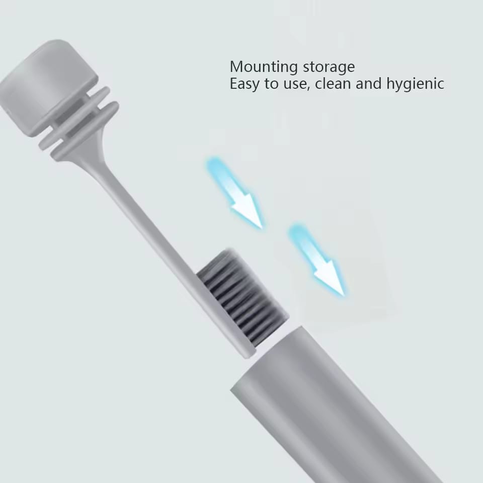 Portable Toothbrush - Traveling Toothbrush | Portable Soft Bristles Hygienic Teeth Brush for Flossing Alternative Care
