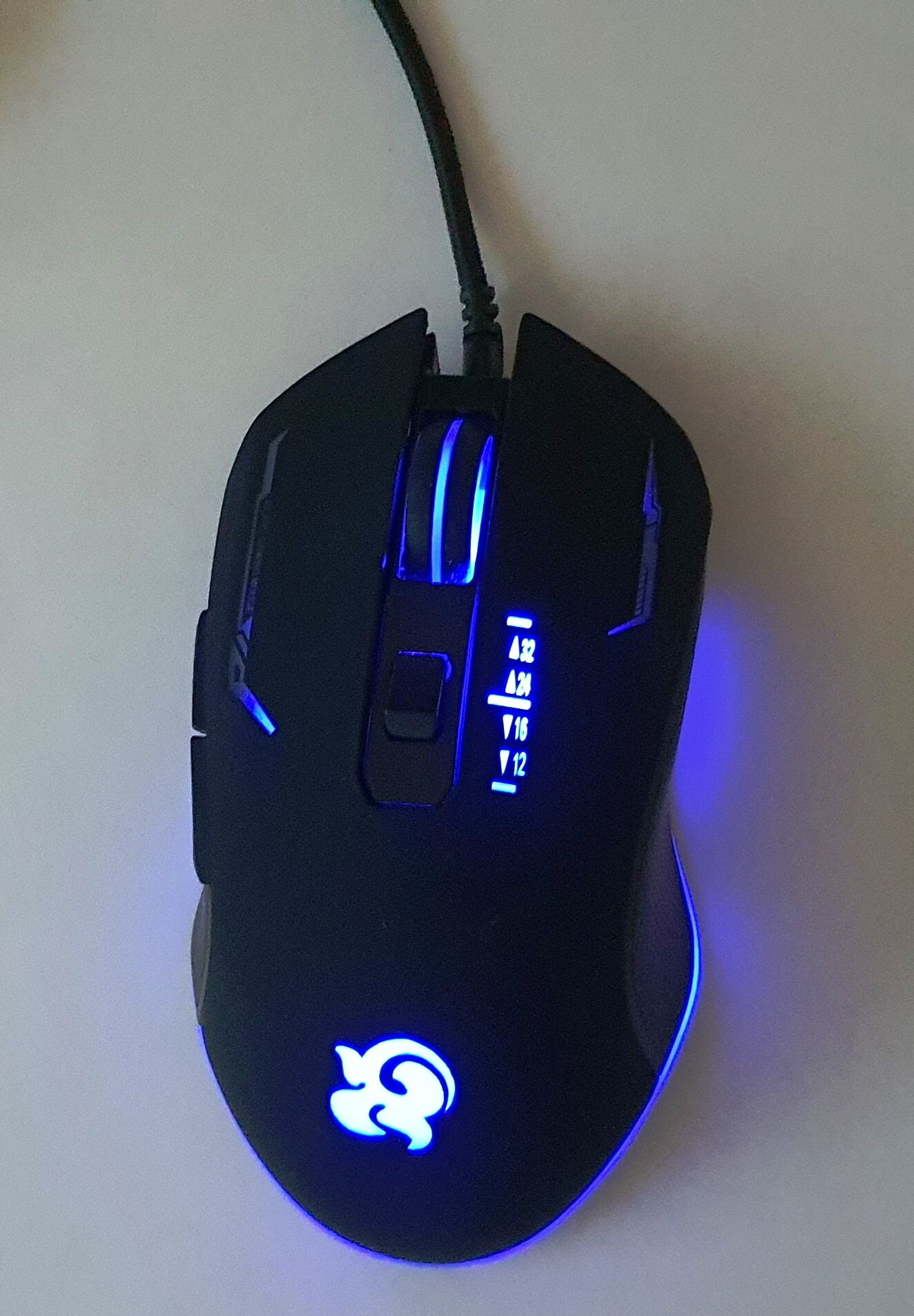 Inner Setting T9 USB Wired Gaming Mouse | 3600DPI Adjustable High Sensitivity Optical Computer Accessories | 6 Buttons Programmable LED Backlit Lighting Ergonomic Desktop Laptop Gamer Peripheral Professional Silent Click High-Precision Tracking-Black