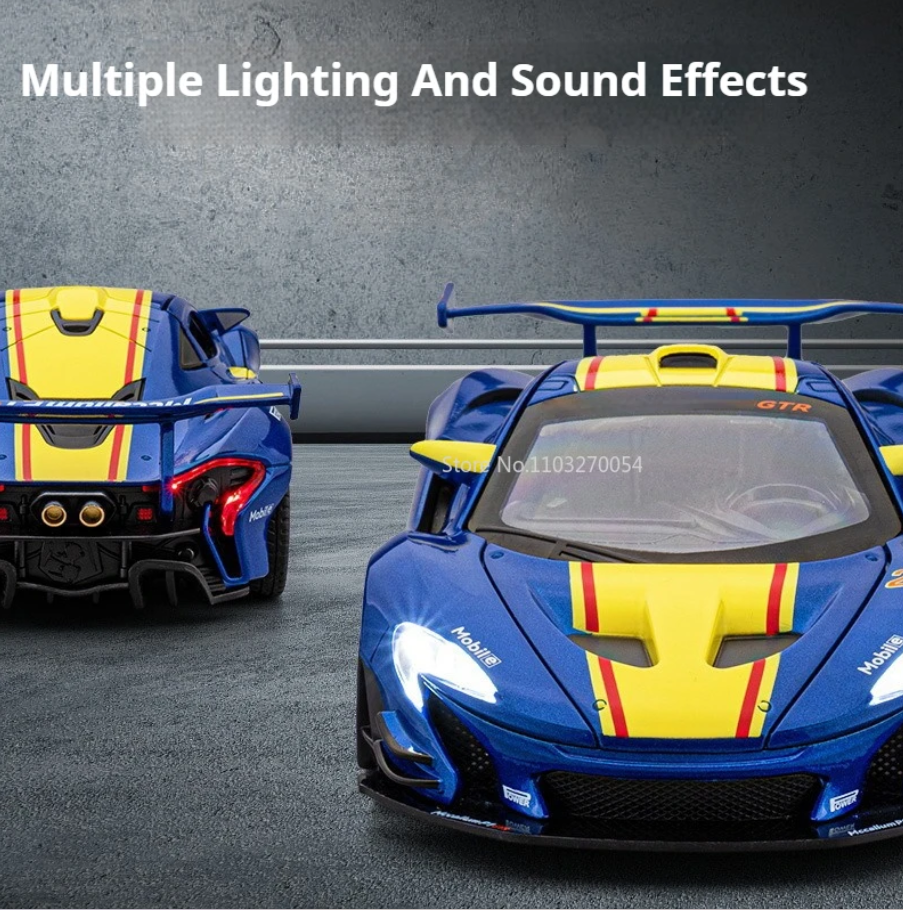 1:24 McLaren P1-GTR Track Alloy Model Simulation Rally Racing Car Diecast cars Toy Boy Car Decoration Children's gifts view 5
