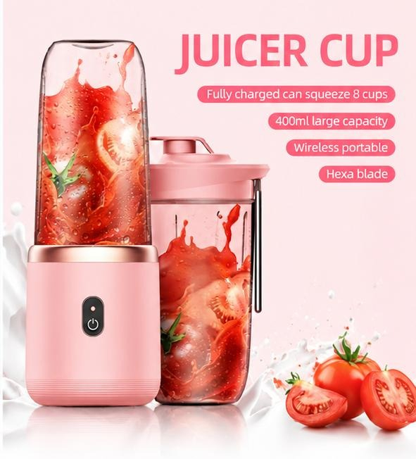 mported 2 in 1 juicer machine USB Rechargeable Juicer Blender Electric Blender Mini Portable Personal Size