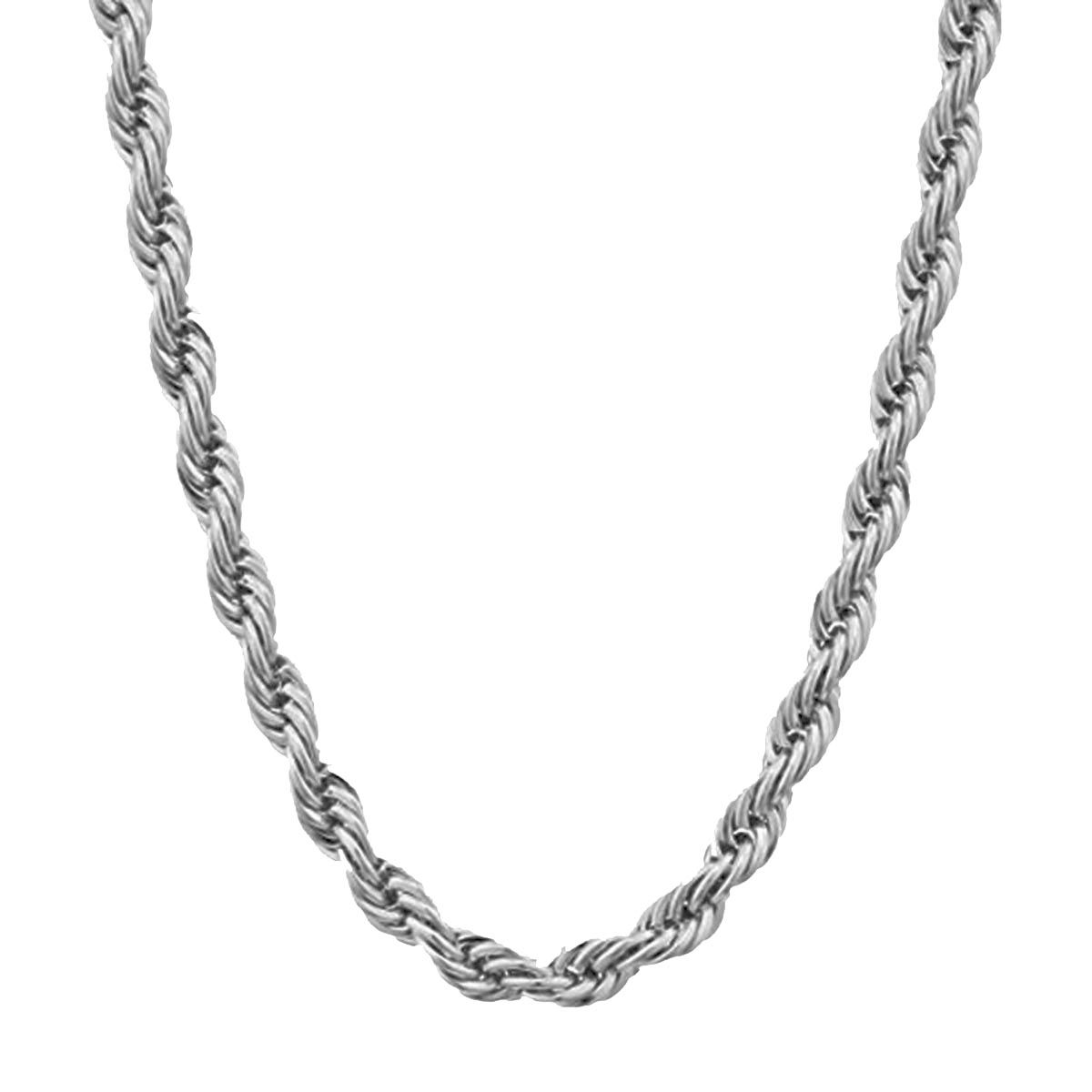 American Style Silver Trendy Rope type New Design Neck Chain For Men - Order Studio