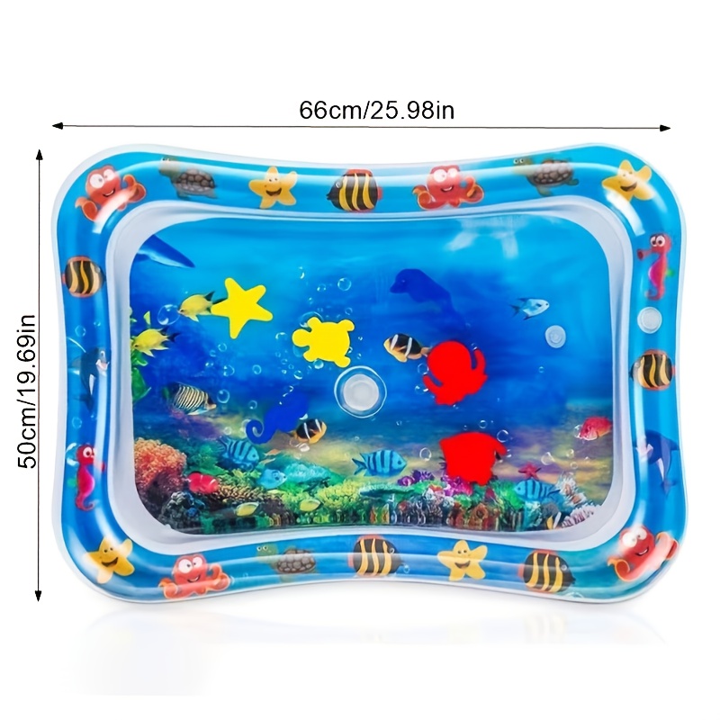 Baby Play Water Mat Inflatable Cushion Infant Toddler Thicken Toddler Activity Play Center PVC Water Mats for Baby Kids Toys