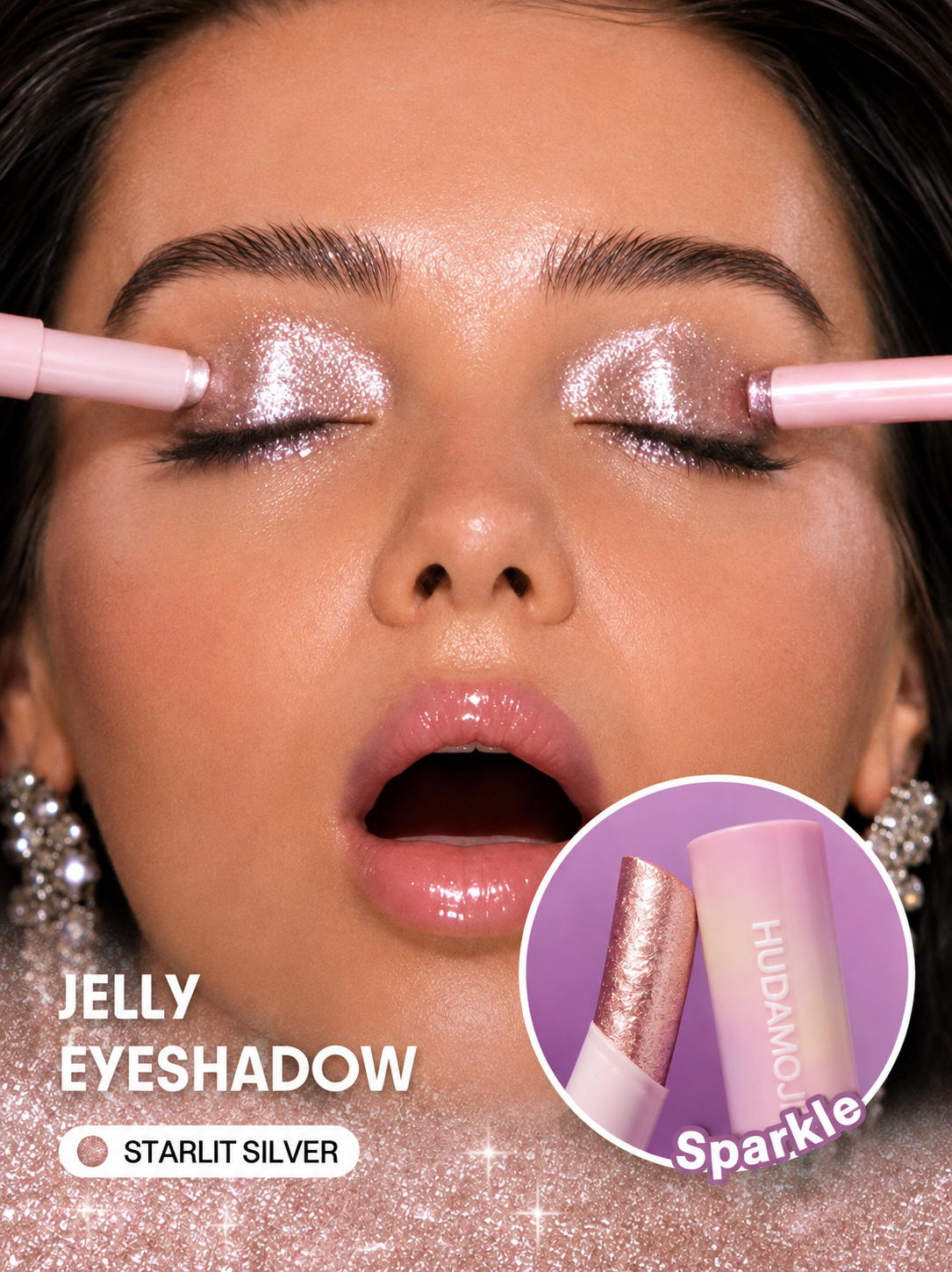 ORGINAL IMPORTED Jelly Eyeshadow Highlight Stick, Glitter Shimmer, High Pigmentation, Long Lasting