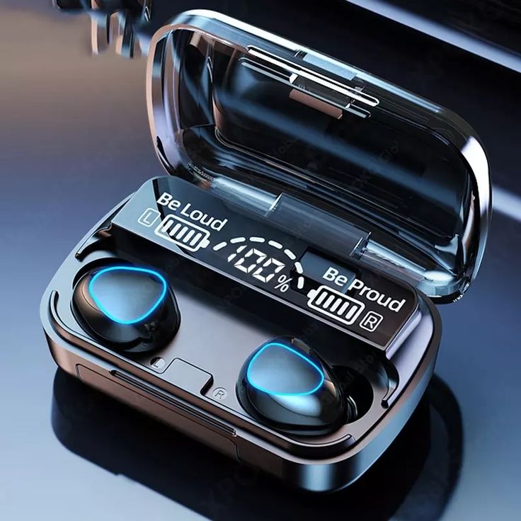 M10 Earbuds wireless Bluetooth with LED Display Charging Case | Stereo Sound | Touch Control | Long Battery Backup