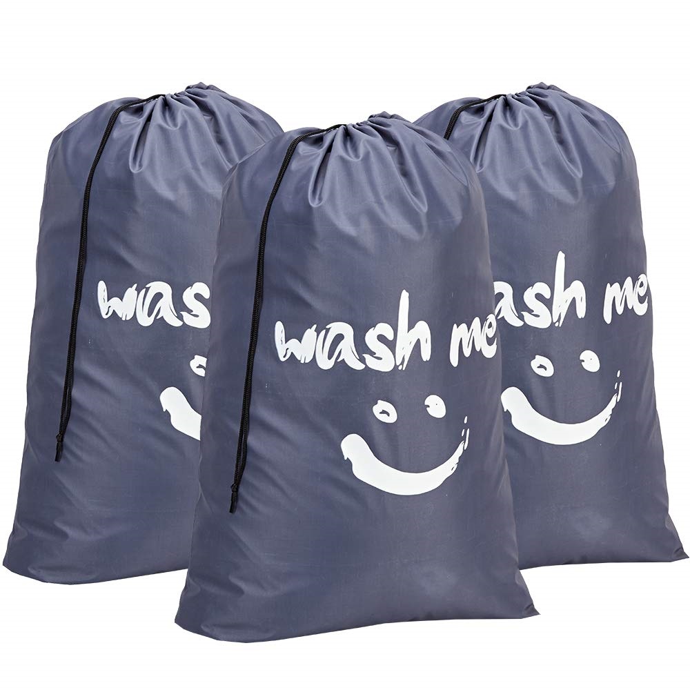Premium Quality 12-15 Kg Washing Machine Cover (Waterproof, Sunscreen and Dustproof Protector) & Wash Me Travel Laundry Bag, Machine Washable Dirty Clothes Organizer, Large Enough to Hold 4 Loads of Laundry, Easy Fit a Laundry Hamper or Basket XL