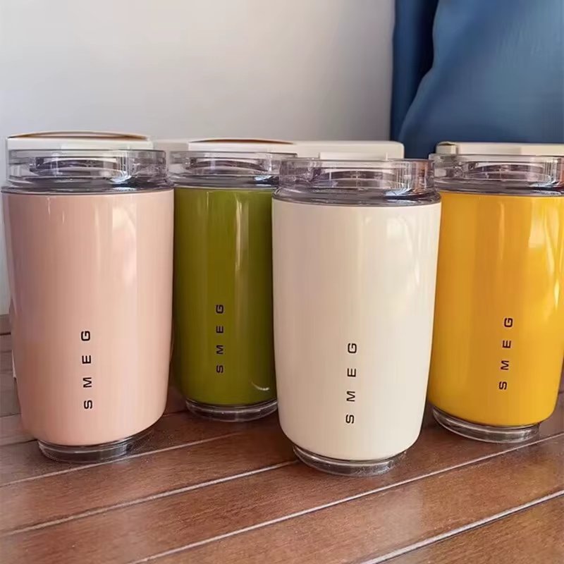 Smeg Tumbler Stainless Steel Tumbler Coffee Mug Insulated Travel Vacuum Flasks Drinking Mug