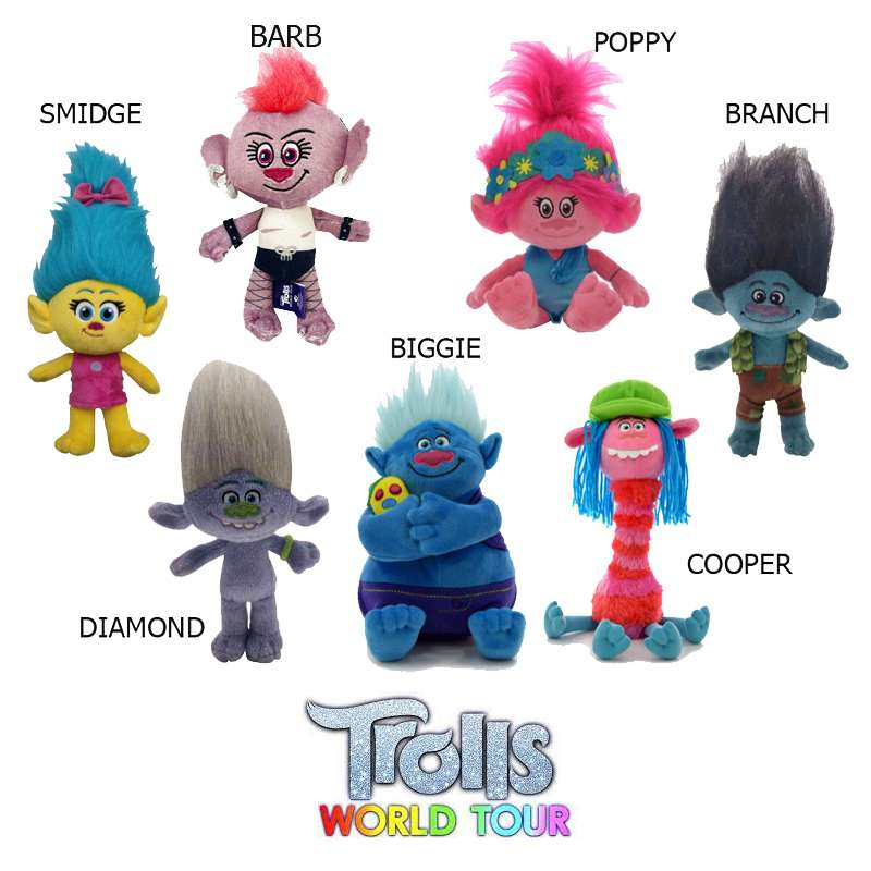 Trolls Plush Toy Soft Cuddly Stuffed Doll for Kids – Cute Cartoon Character Toy & Gift