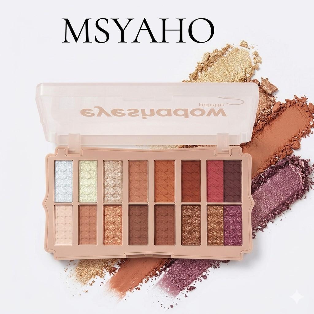 MSYAHO 16 Color Eyeshadow Palette – Silky Smooth Rich Texture, Highly Pigmented Eye Makeup Eye Shadow